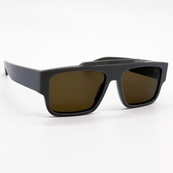 NEW GG1460S 003 GUCCI UNISEX GRAY BROWN SUNGLASSES GUCCI - Picture 6 of 11
